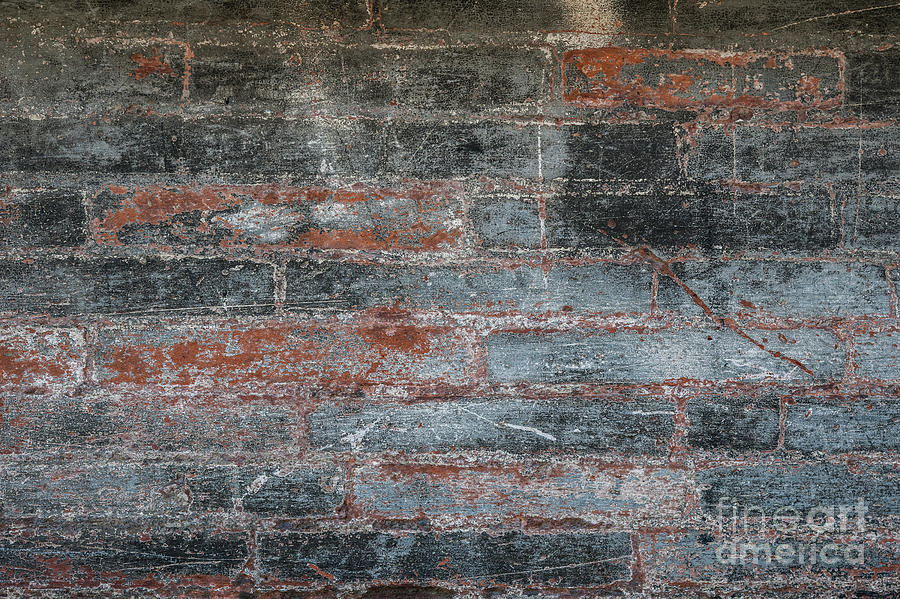 Antique brick wall Photograph by Elena Elisseeva