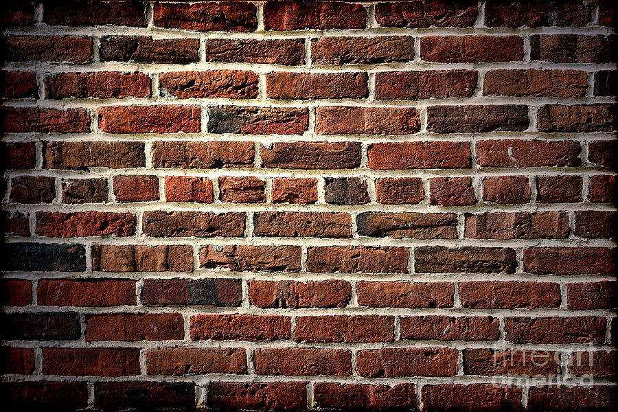 Antique Brick Wall Photograph by Olivier Le Queinec