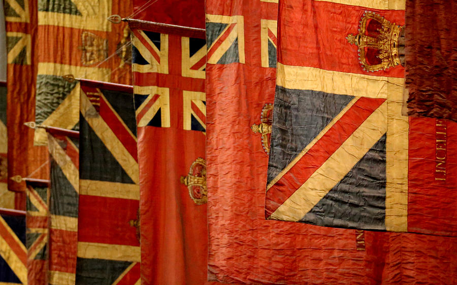 Antique British Flags Photograph by Andrew Fare
