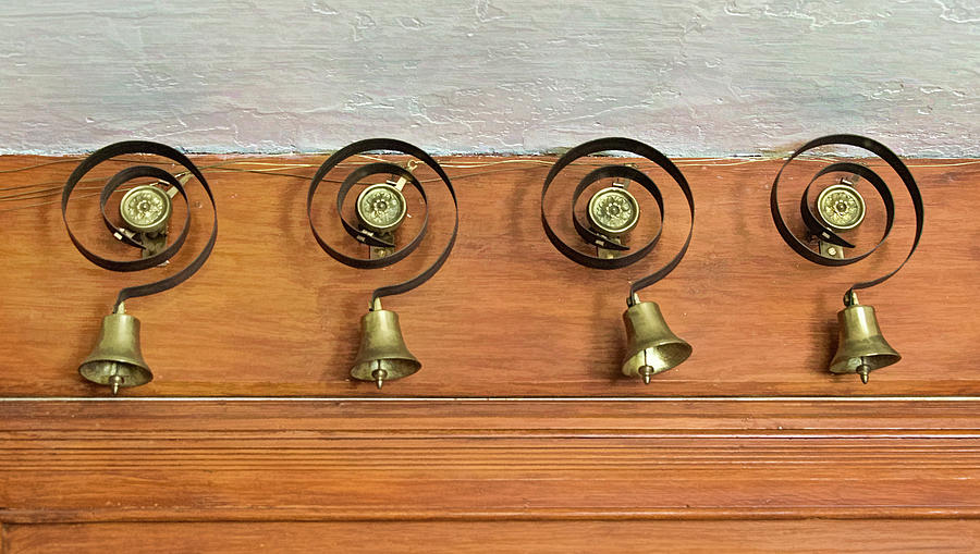 Antique Butler Bells Photograph by Gary Slawsky