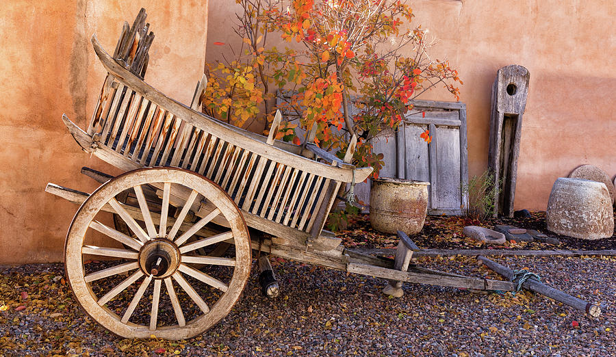 Antique Carreta in Northern New Mexico Photograph by Kathleen Bishop