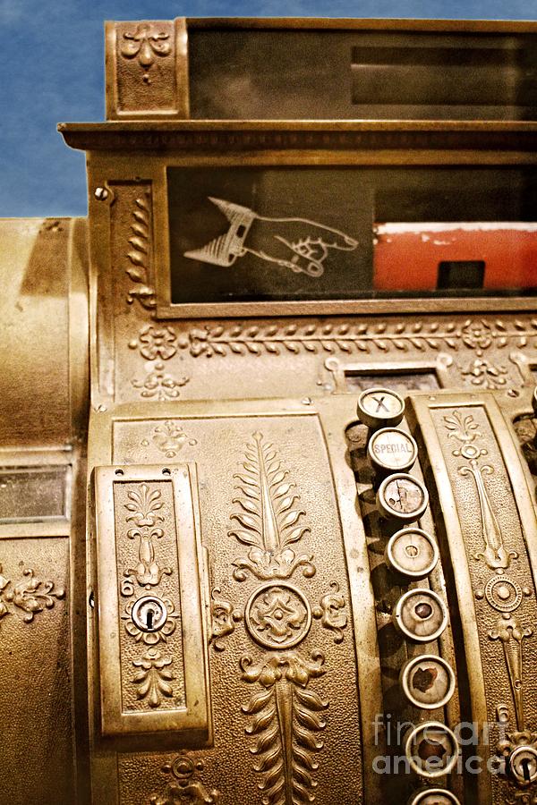 Antique Cash Register Photograph by Ella Kaye Dickey