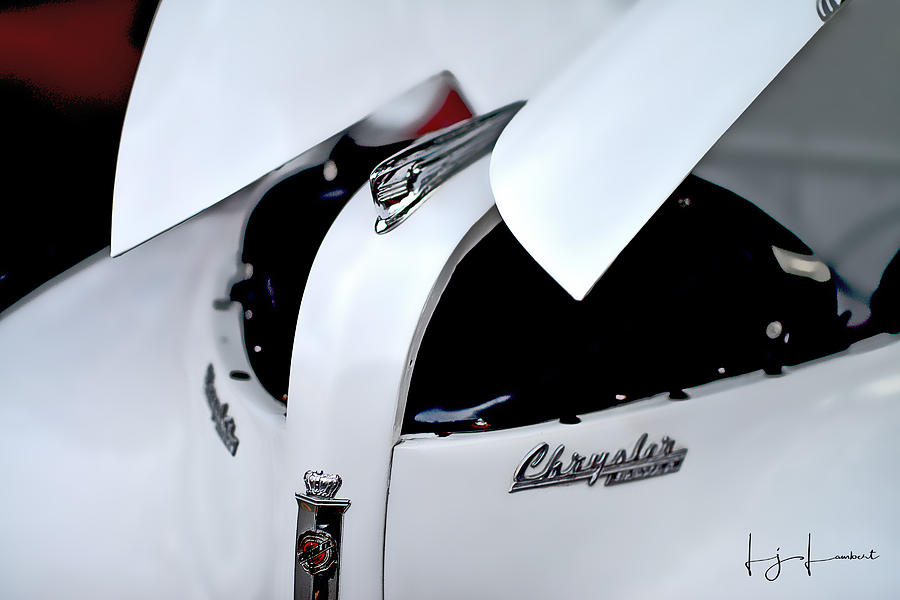 Antique Chrysler in White Photograph by Lisa Lambert-Shank