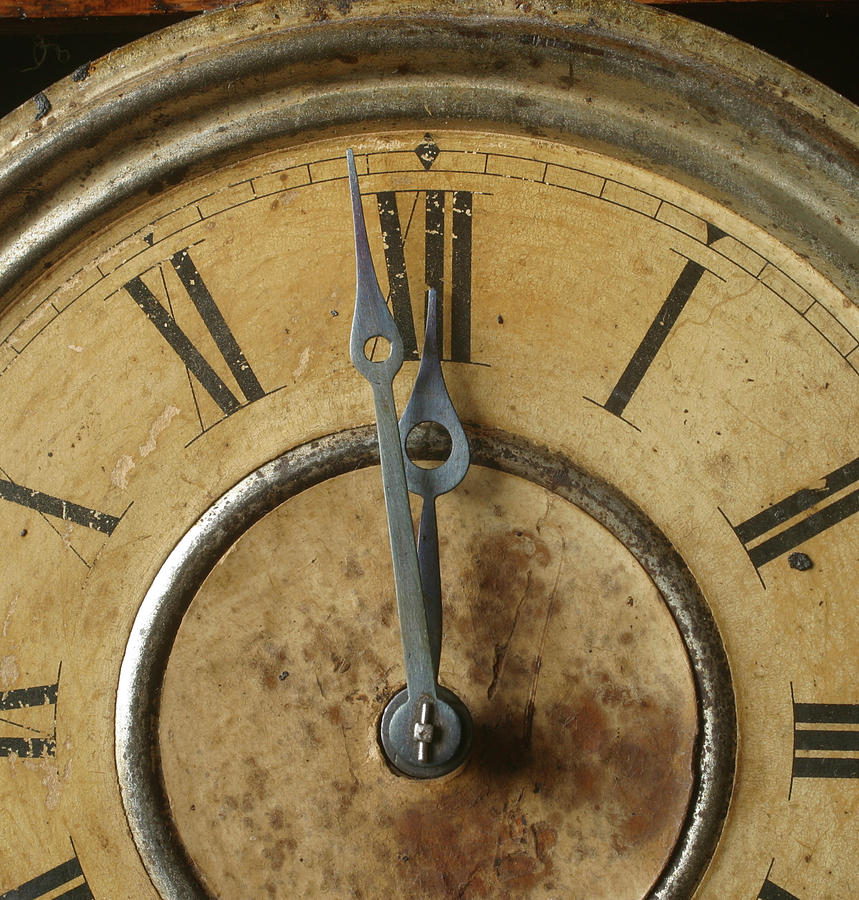 Clock Photograph - Antique Clock 6 by Jack Dagley