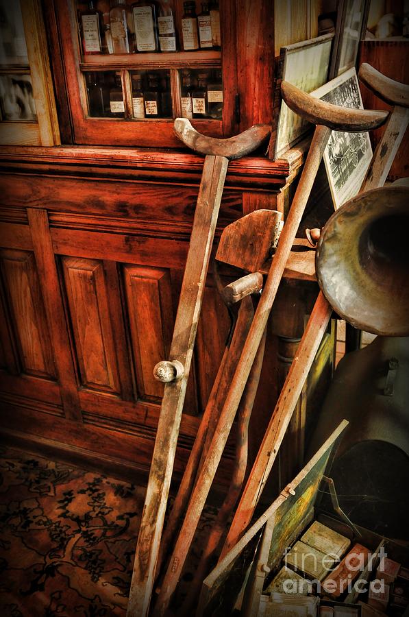 Antique Crutches Photograph by Paul Ward
