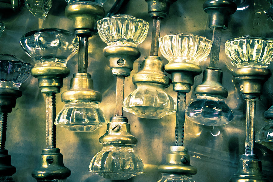 Antique Crystal Door Knobs Photograph by Colleen Kammerer