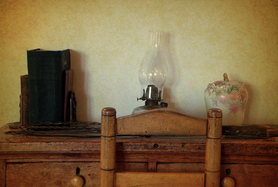 Antique Desk Set Textured By Thomas Woolworth