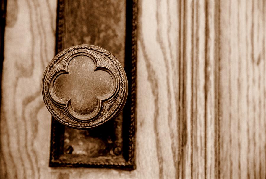 Doorknob Photograph - Antique Doorknob by Caroline Clark