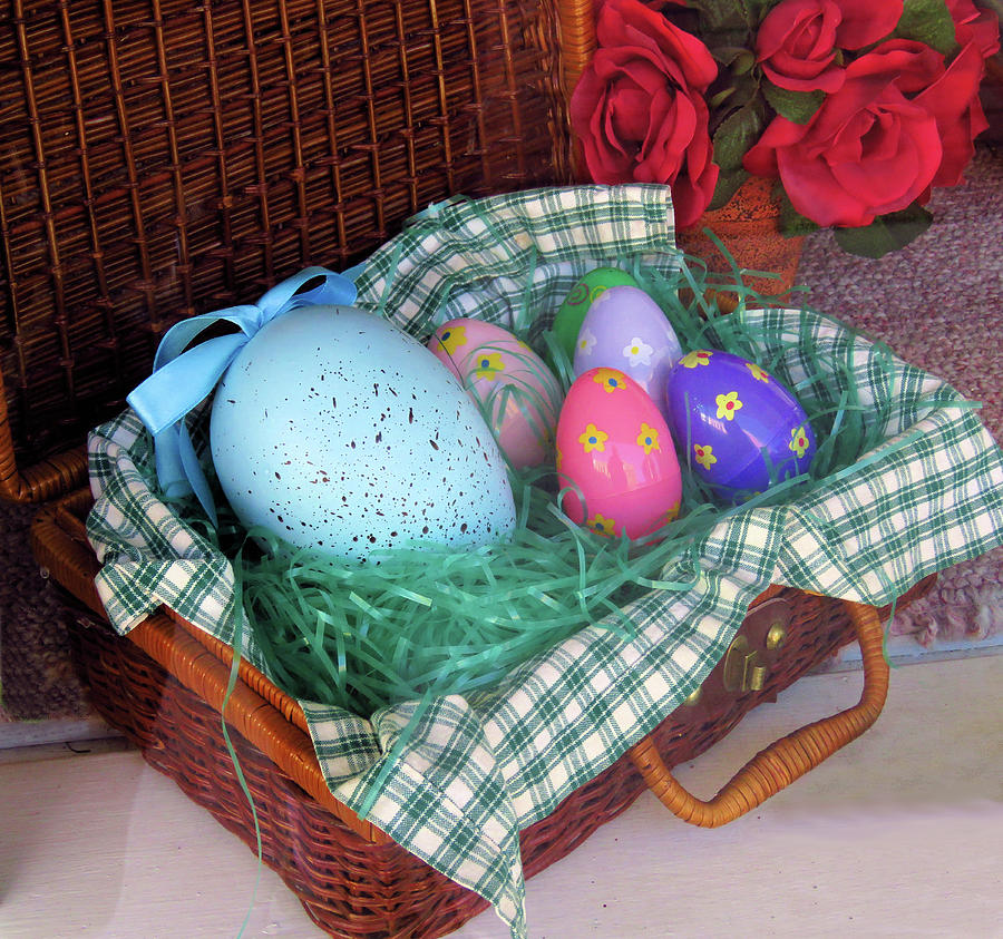 Antique Easter Basket Photograph by Rosalie Scanlon