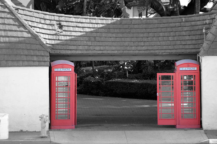 Antique European Phone Booths Photograph by Colleen Cornelius