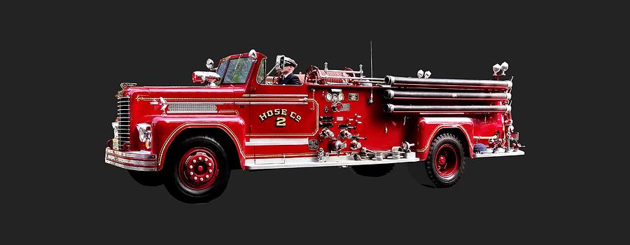 Fire Engine Photograph - Antique Fire Engine by Susan Savad