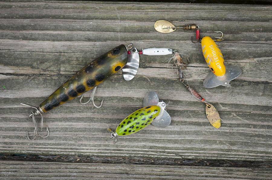 Antique fishing lures by Brian Green