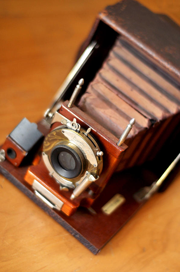 Antique Folding Camera Photograph by Rebecca Brittain