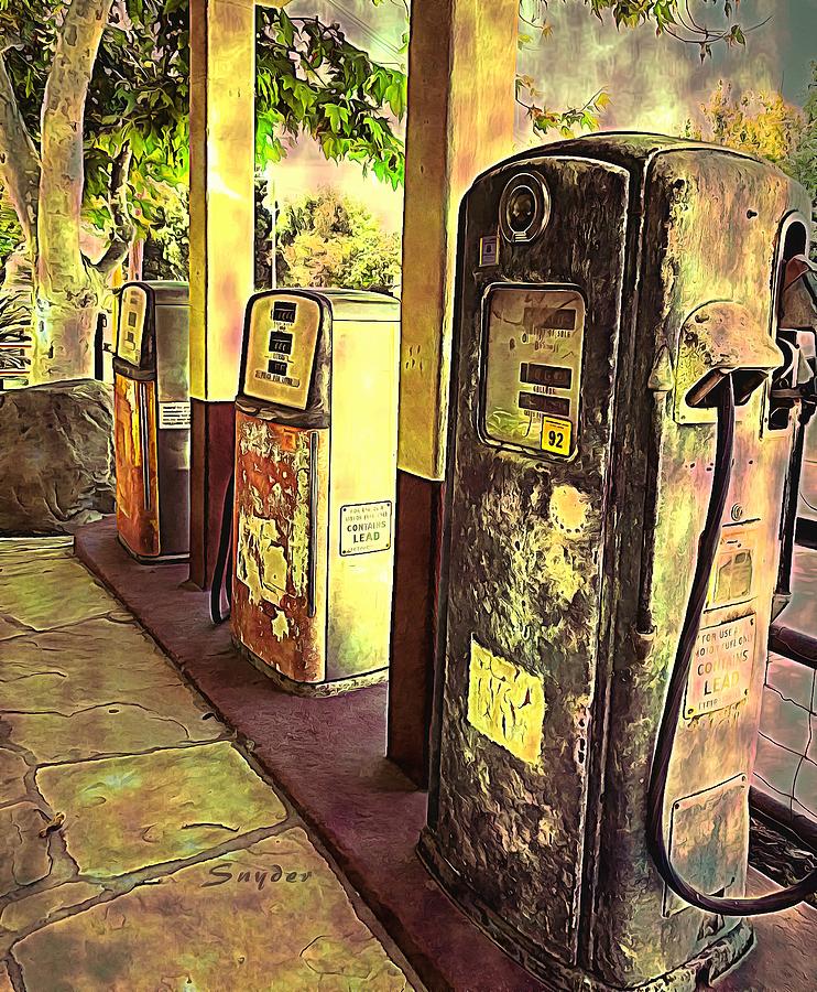 Antique Gas Pumps Los Alamos California 2 Photograph by Barbara Snyder