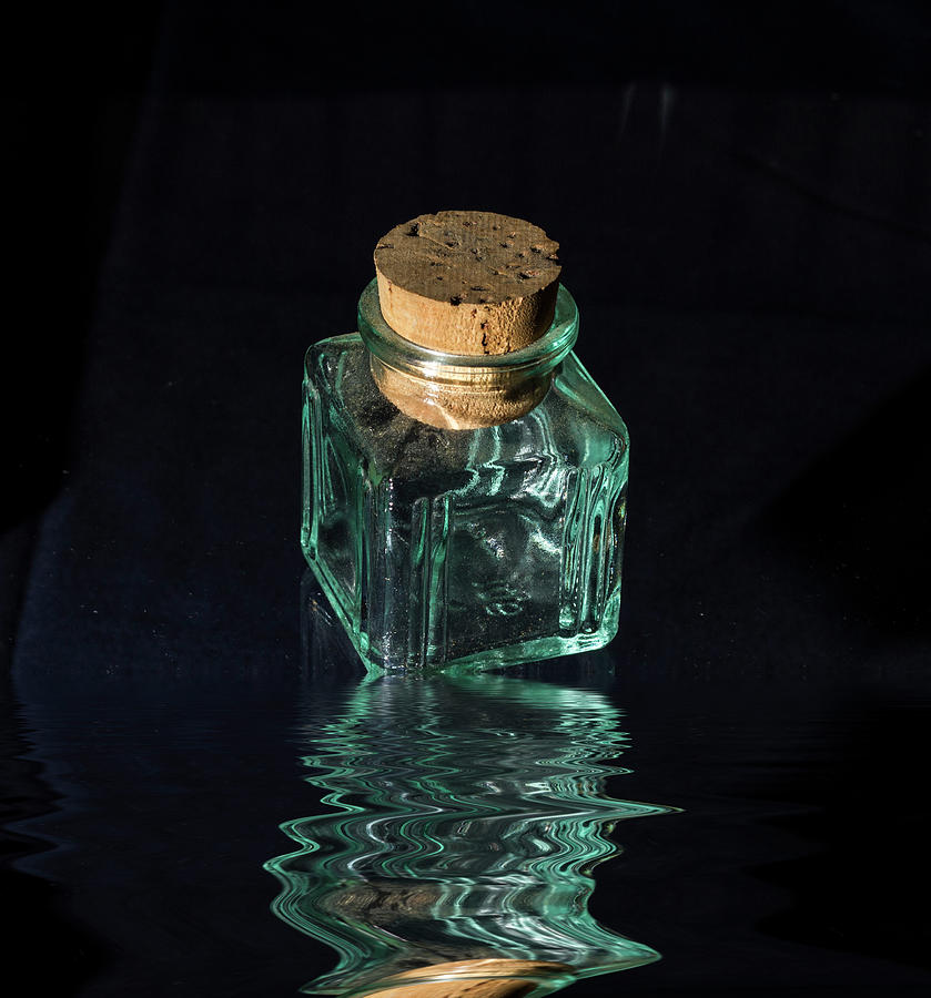 Antique glass Bottle Photograph by David French
