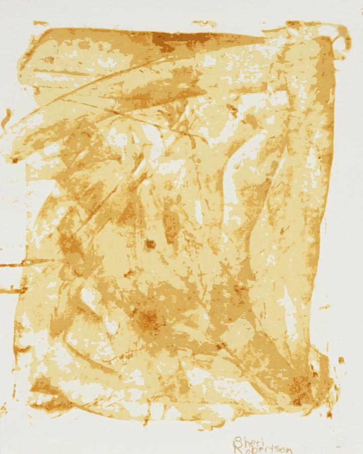 Abstract Painting - Antique Gold by Sheri Parris