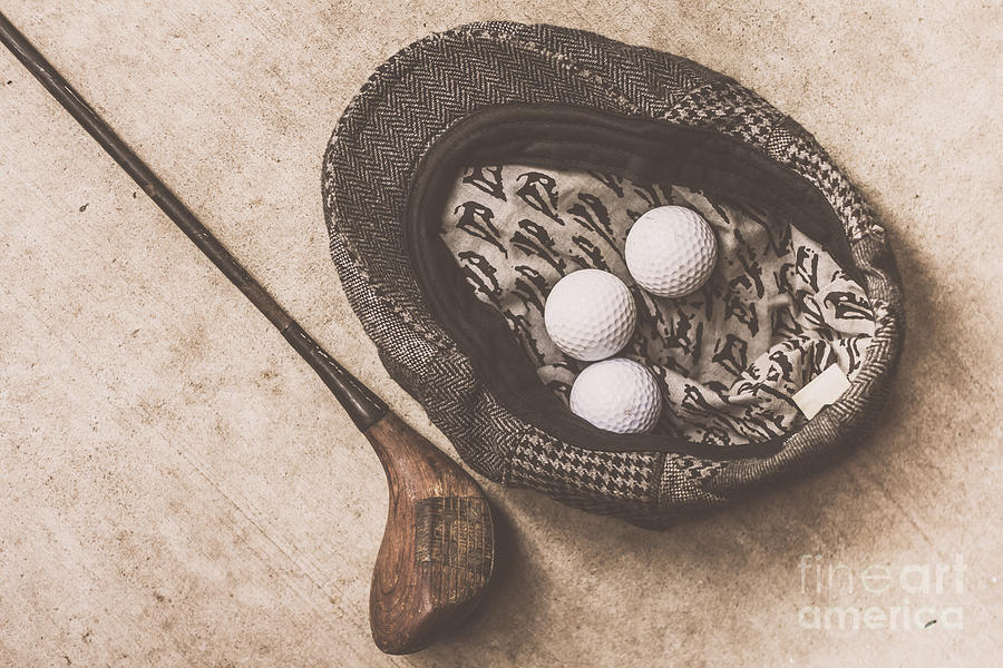 Antique golfer still life Photograph by Jorgo Photography