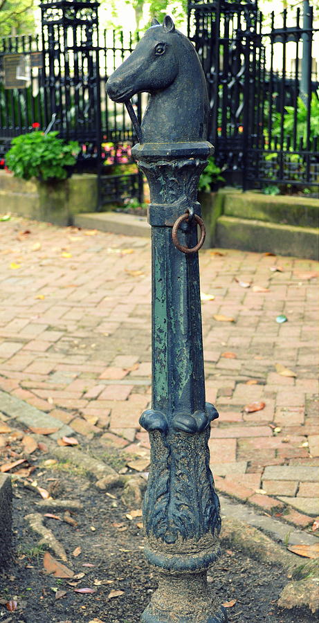 Antique Hitching Post Photograph