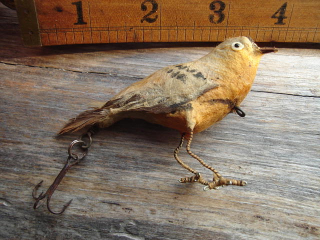 Antique home made bird lure by Shawn Thomas