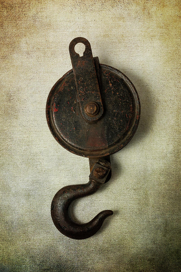 Antique Hook And Pulley Photograph by Garry Gay