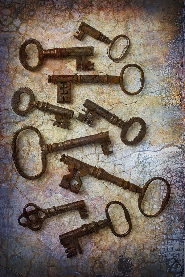 Key Photograph - Antique Keys Collection by Garry Gay