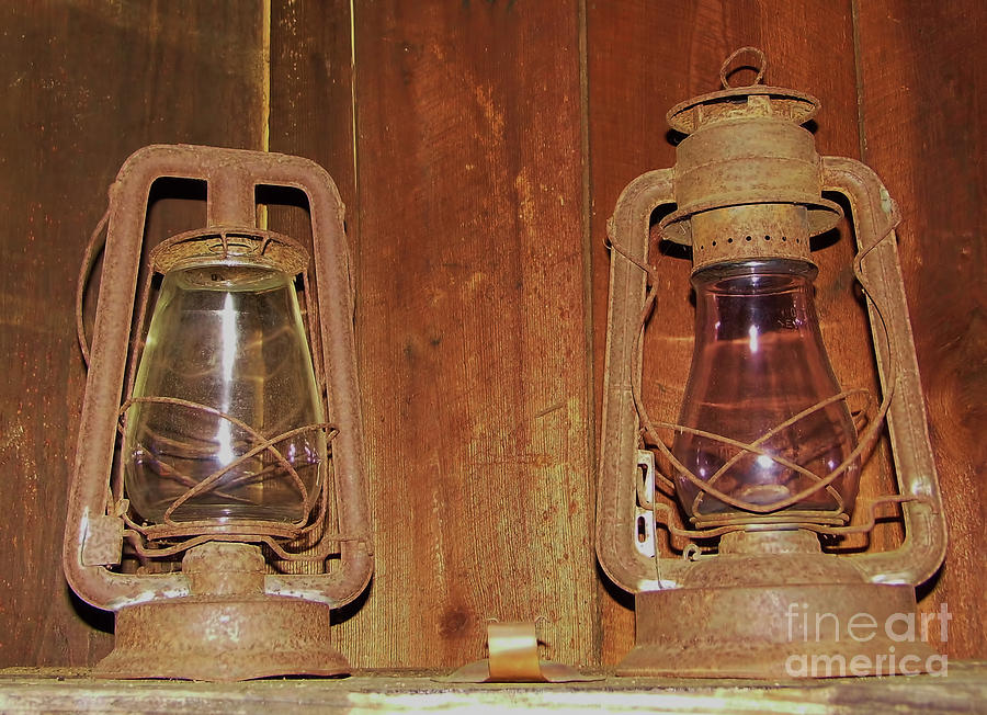 Antique Lamps Photograph by D Hackett