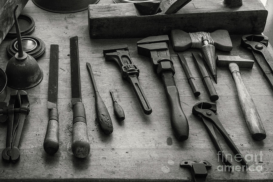 Antique lighthouse tools Photograph by Paul Quinn