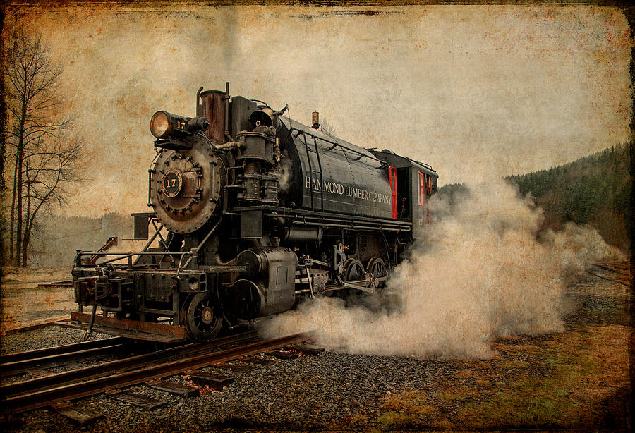 Antique Locomotive Photograph