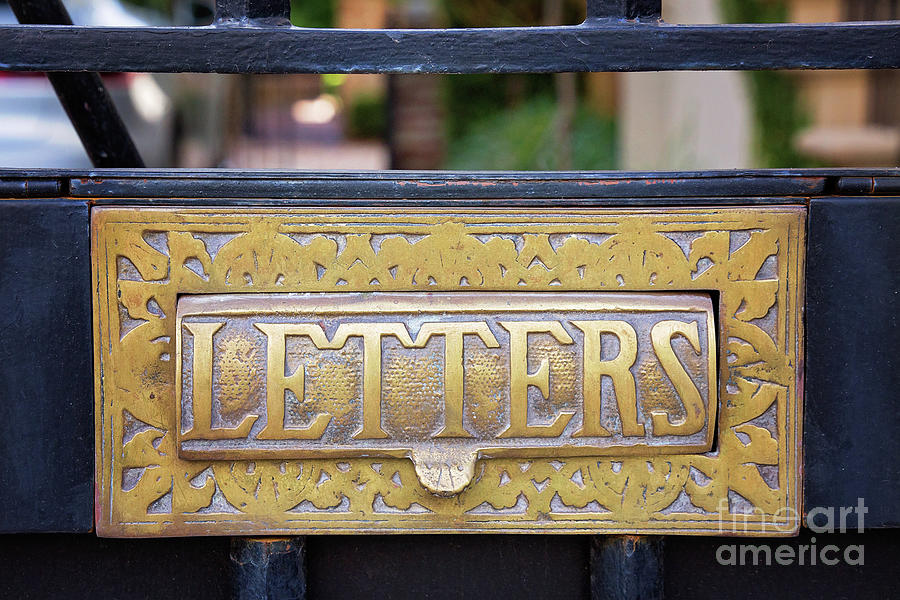 Antique Mail Slot Photograph by Sharon McConnell