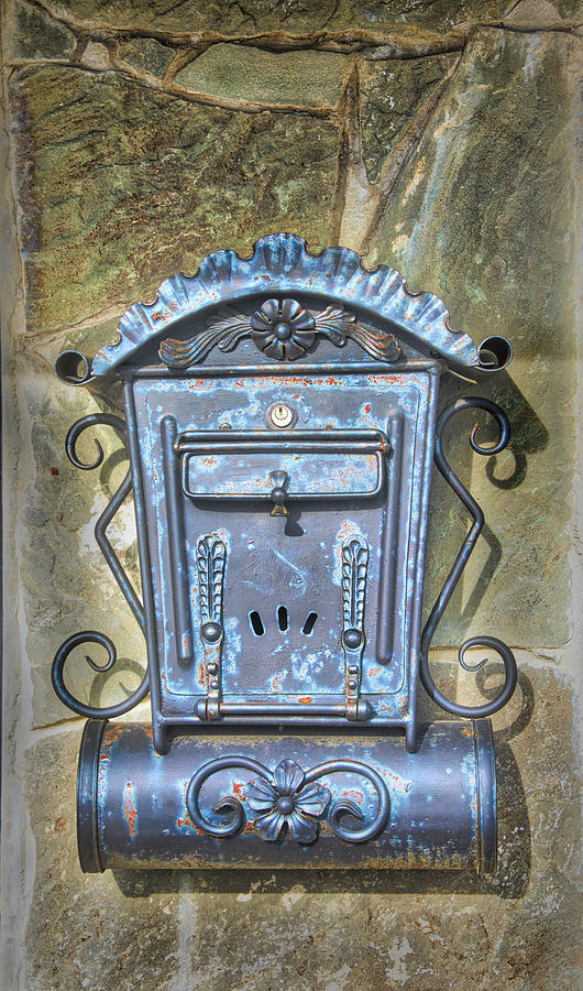 Antique Mailbox and Newspaper Holder Photograph by Gary Slawsky