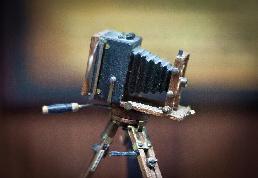 Camera Photograph - Antique Miniature by Vanessa Garcia