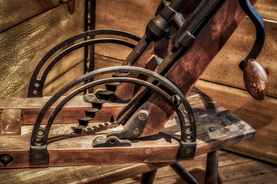 Antique Mortise Machine Photograph by James Barber