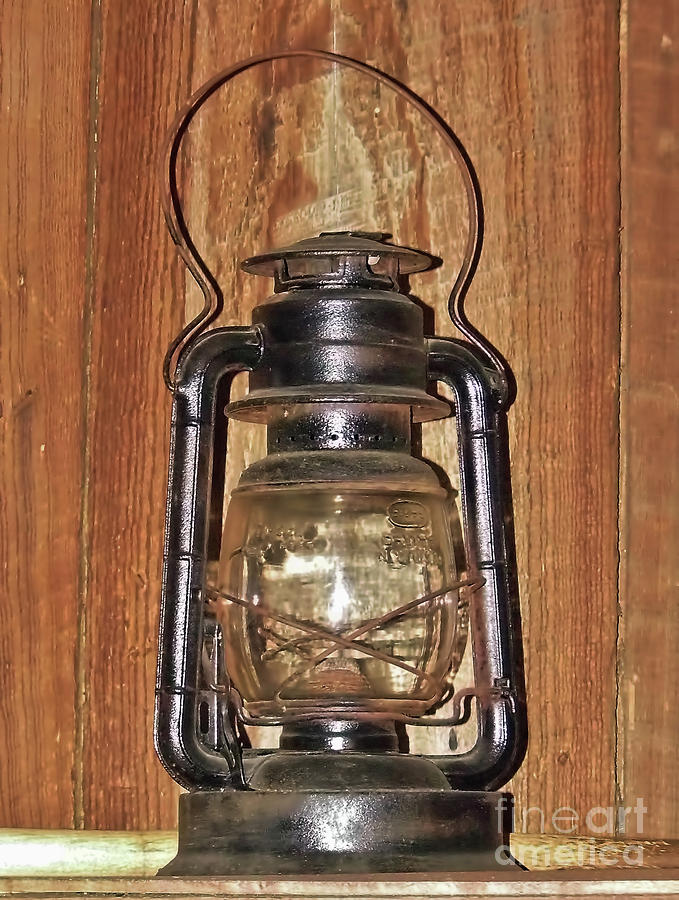 Antique Oil Lamp Photograph by D Hackett