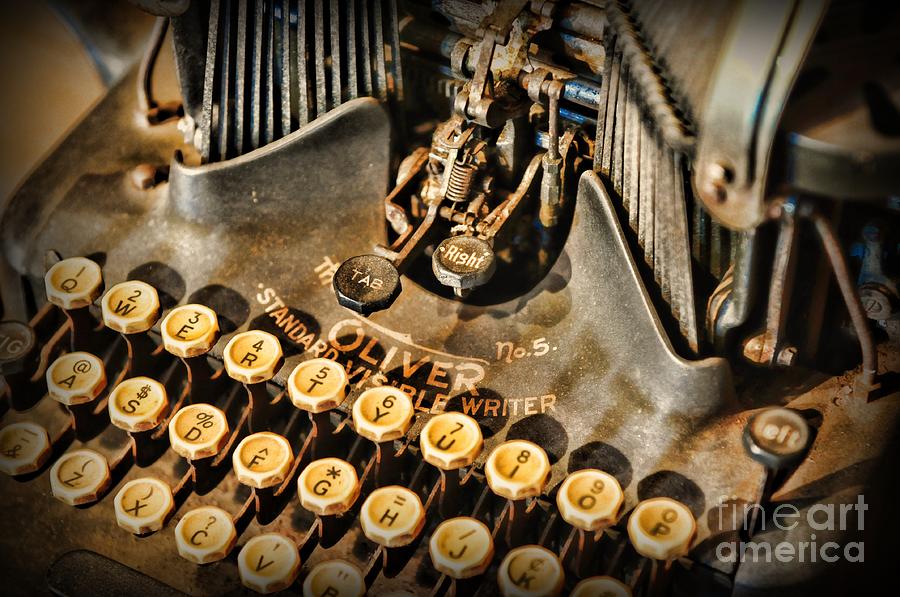 Antique Oliver Typewriter Photograph by Paul Ward