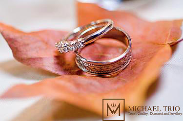 michael trio engagement ring