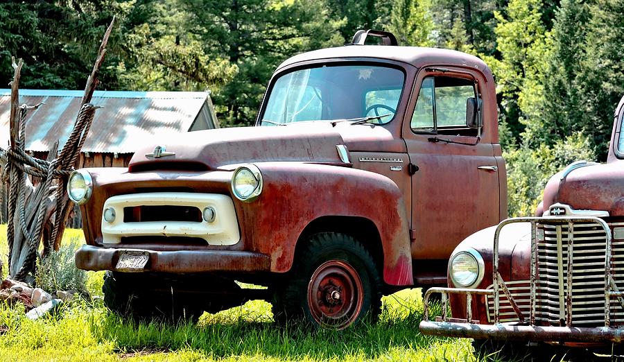 Antique Red Truck Photograph by Amy McDaniel