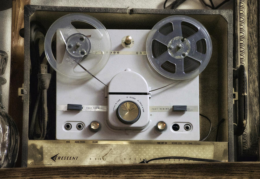 Antique Reel To Reel Tape Player Photograph by Thomas Woolworth - Pixels