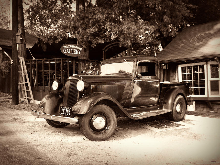 Vintage Photograph - Antique Road Warrior - 1935 Dodge by Glenn McCarthy Art and Photography