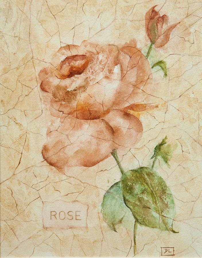 Antique Rose Painting by Debbie Lewis