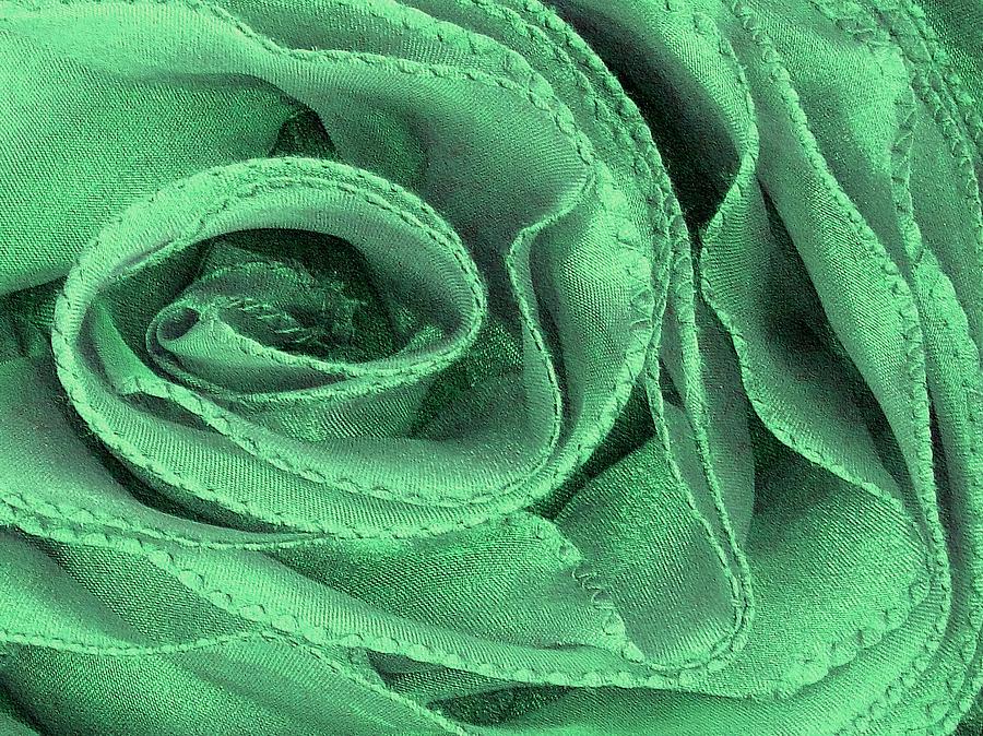 Antique Rose in Green Photograph by Carolyn Jacob