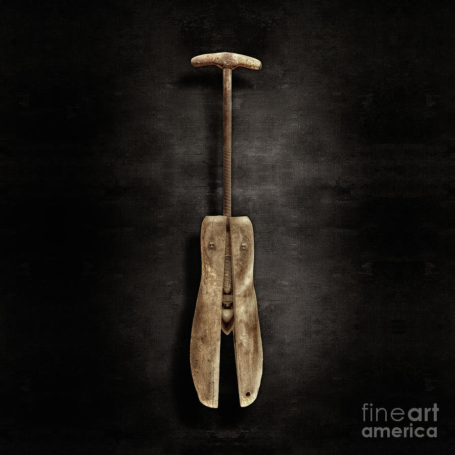 Antique Shoe Stretcher on Black Photograph by YoPedro