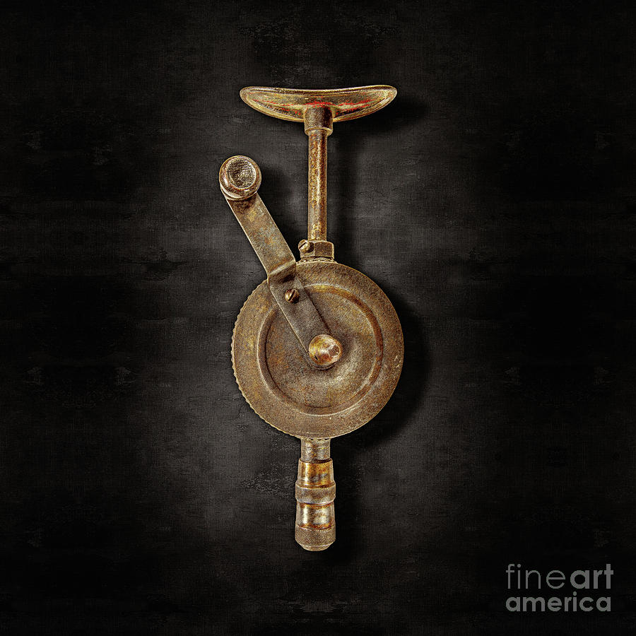 Antique Shoulder Drill Front on Black Photograph by YoPedro