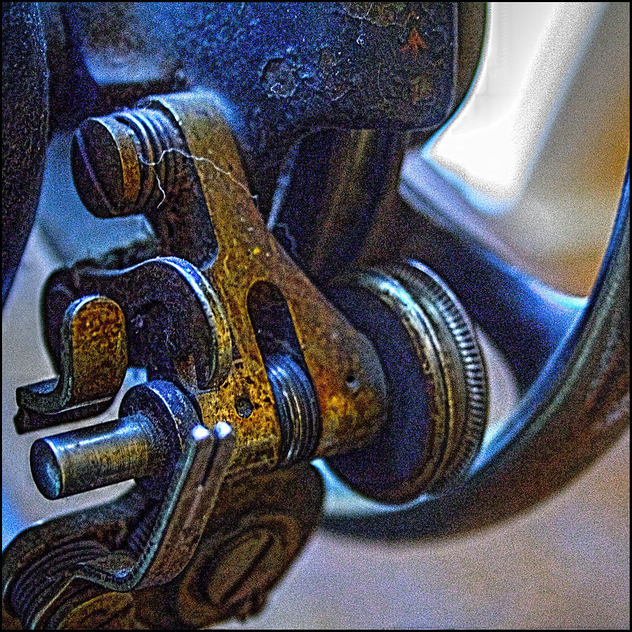Antique Singer Sewing Machine Detail Photograph by Roger Passman