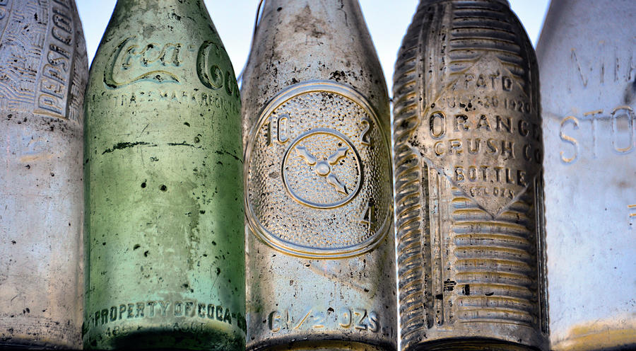 Antique Soda Bottles Photograph by David Lee Thompson