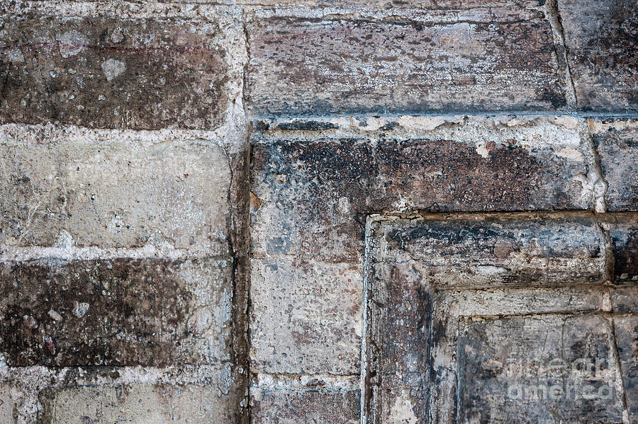 Antique stone wall detail Photograph by Elena Elisseeva