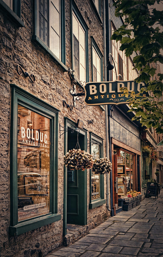 Antique Store - Rue Saint- Paul - Quebec City Photograph by Maria Angelica Maira
