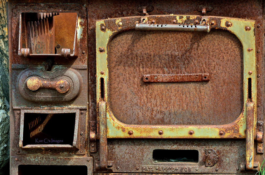 Antique Stove Rust Abstract Photograph by Kae Cheatham