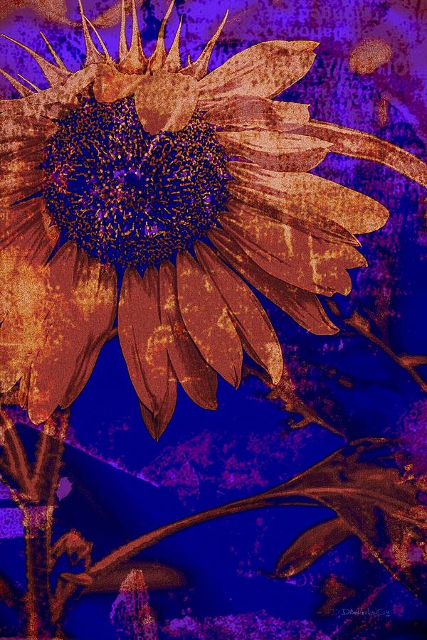 Antique Sunflower Photograph by Diane Lindon Coy