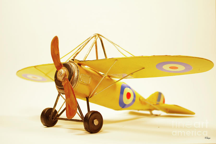 Antique Toy Airplane Photograph by Rebecca Langen