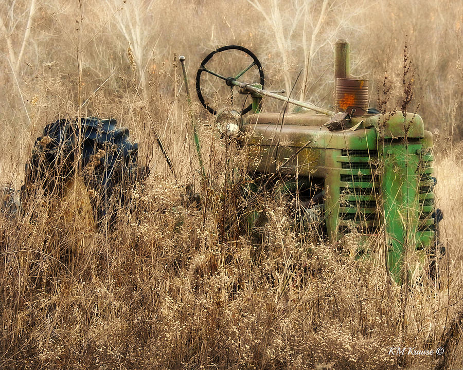 Antique Tractor Camouflage Photograph by Kathy M Krause